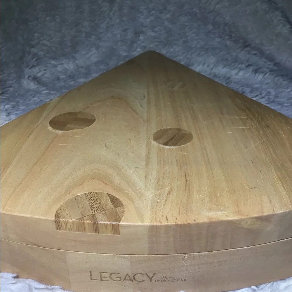 Legacy wood cheese board cutting set Swiss wedge cheeseboard set charcuterie - Picture 7 of 7